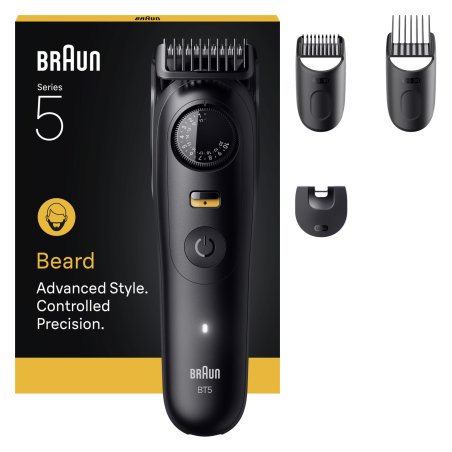 Braun BeardTrimmer 5 80789813 tondeuse à barbe AC/Batterie 20 2 cm Mouillé & sec Noir