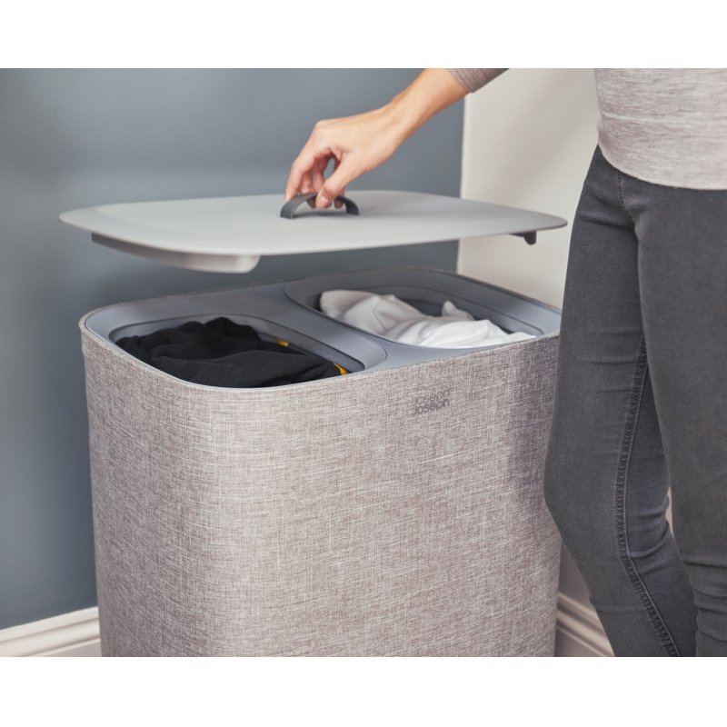 Joseph Joseph 50003 laundry basket 90 L Rectangular Cotton, Polyester Grey