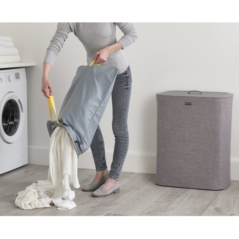 Joseph Joseph 50003 laundry basket 90 L Rectangular Cotton, Polyester Grey