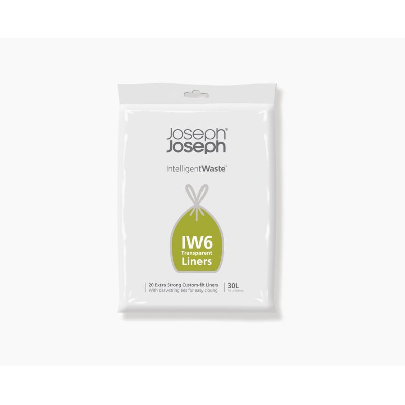 Joseph Joseph IW6 trash bag 30 L Transparent 20 pc(s)
