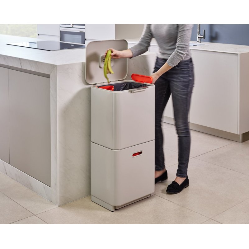 Joseph Joseph Mlleimer Totem 60 L Steingrau