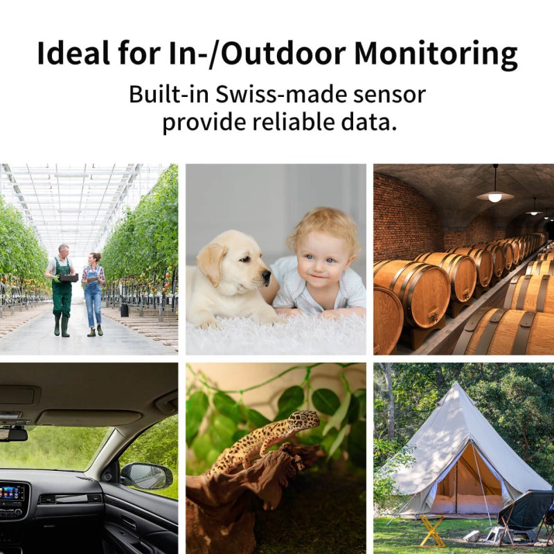 SwitchBot Outdoor Meter IP65 Thermometer Innen/Außen weiß