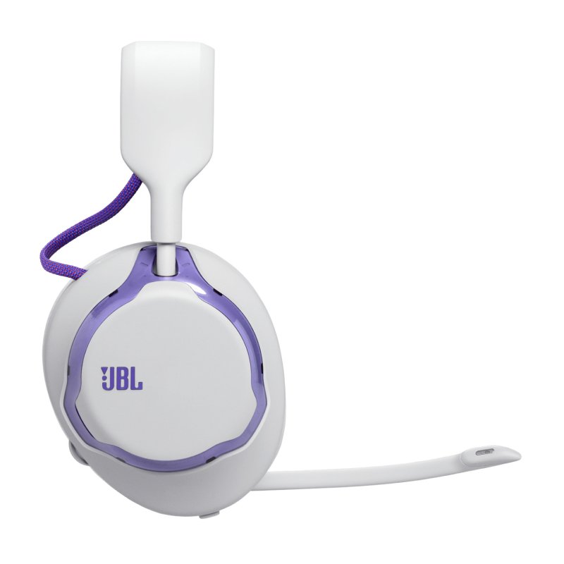 JBL Quantum 650 Wireless Over-Ear-Gaming-Headset, weiss/violett