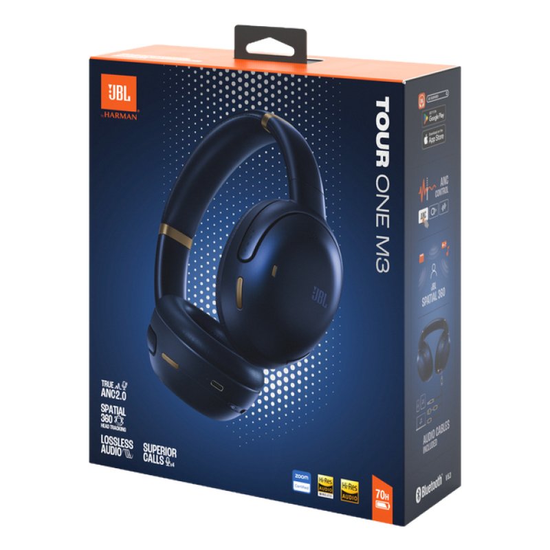 JBL Tour One M3 Headset Wired & Wireless Head-band Calls/Music USB Type-C Bluetooth Blue