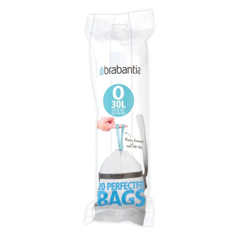 Brabantia 300349 sac poubelle 30 L Blanc 20 pièce(s)