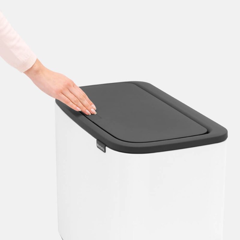 Brabantia Mülleimer Bo Touch Bin 36 L, weiss