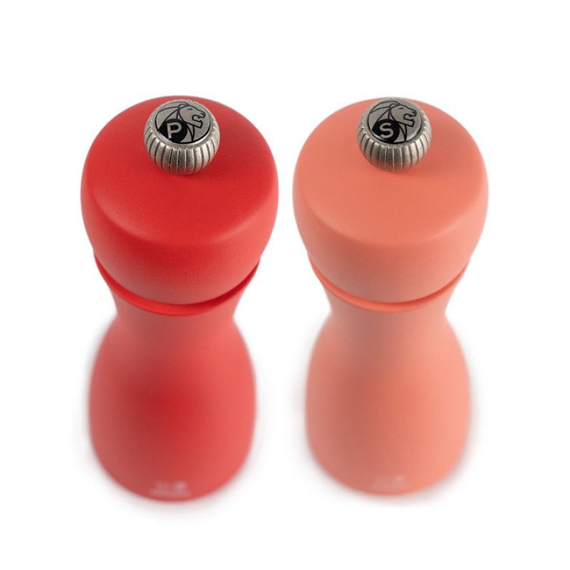 Peugeot Tahiti Ensemble de poivrière et salière Corail, Rouge