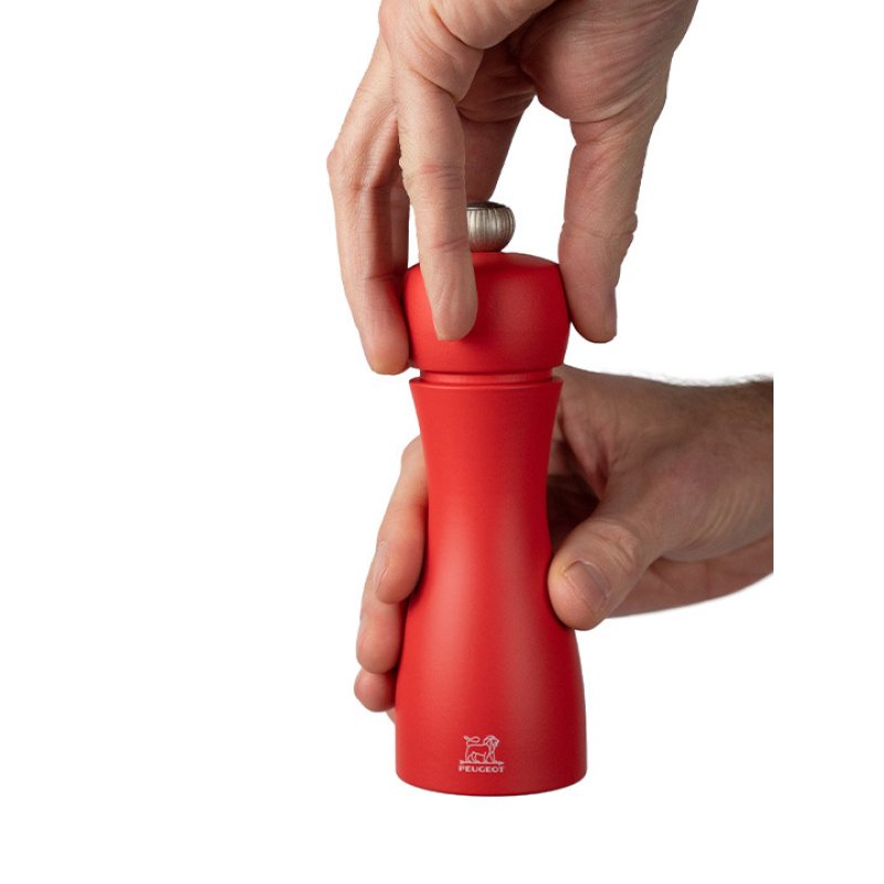 Peugeot Tahiti Ensemble de poivrière et salière Corail, Rouge