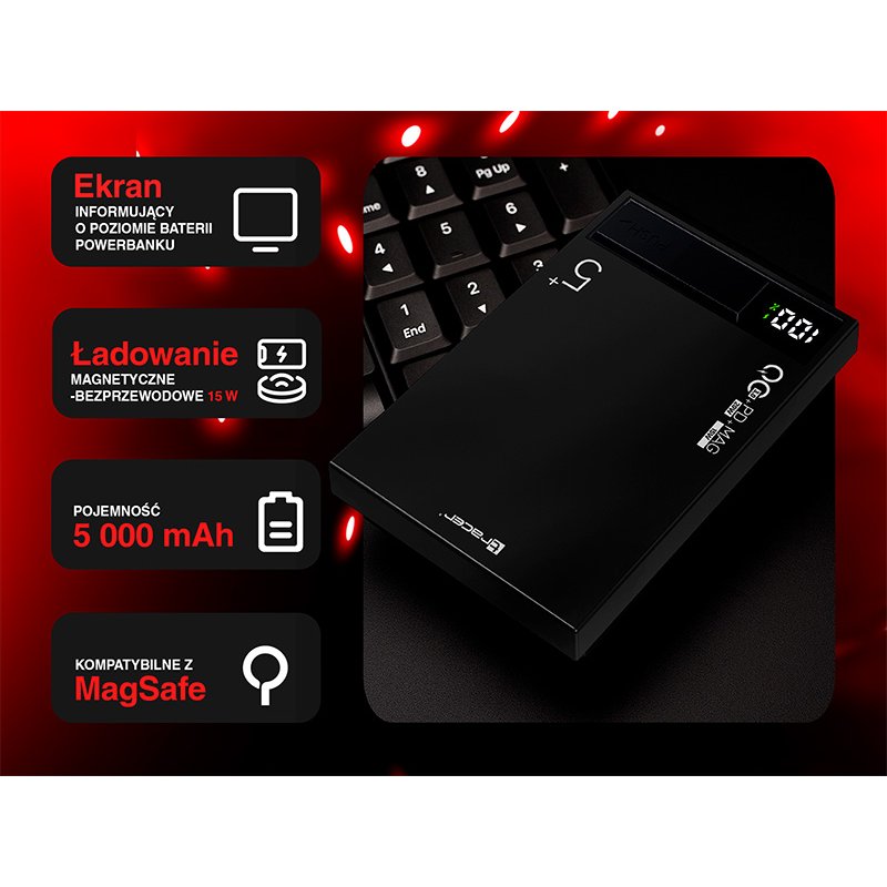 TRACER POWERBANK AIRMAG1 5000MAH PD20W 15W MAG