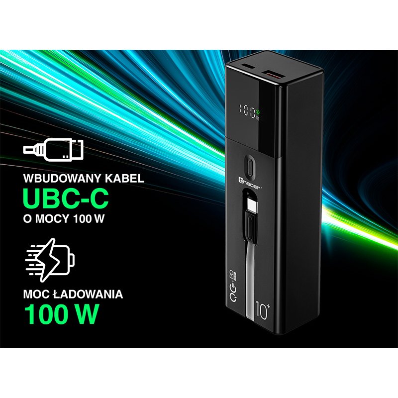 TRACER POWERBANK QUANT 10000MAH 100W PD QC