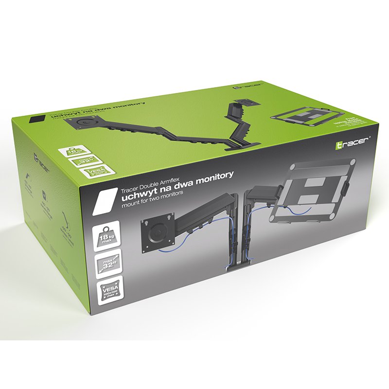 TRACER DUAL MONITOR HOLDER DOUBLE ARMFLEX