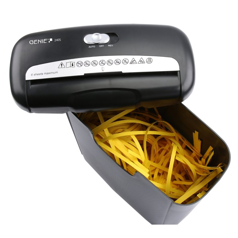 Genie 240 S paper shredder Strip shredding 72 dB Black