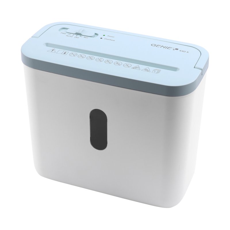 Genie 440 X Blue destructeur de papier Destruction croisée 72 dB Bleu, Blanc