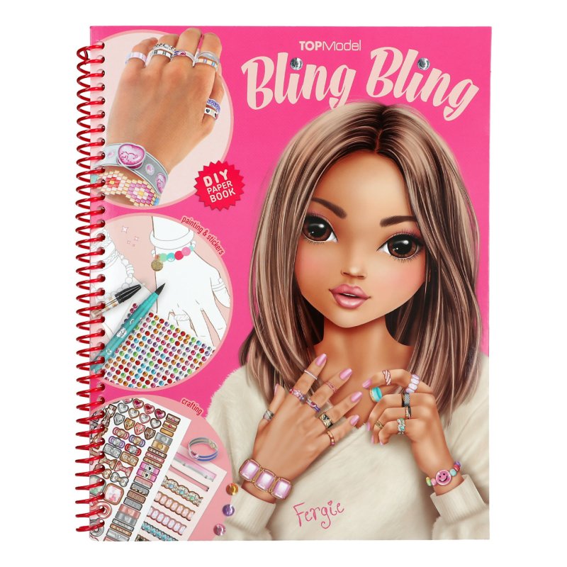 TOPModel Create Your BLING BLING Colouring Book, Jewellery