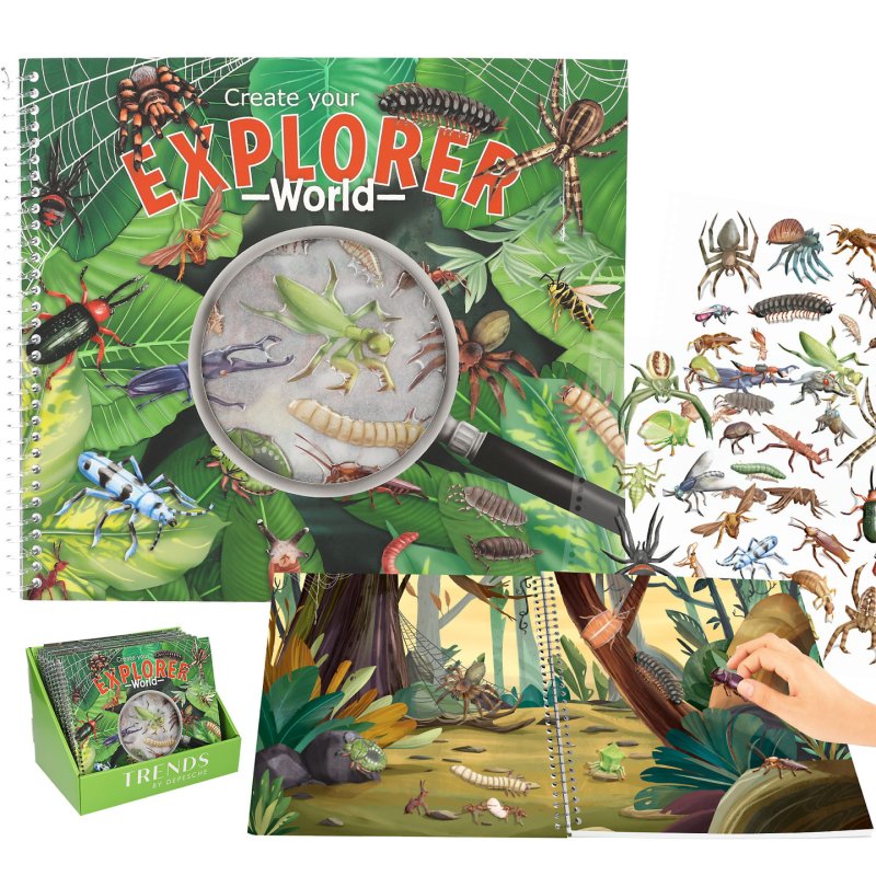 Trend - Explorer Stickerworld With Relief Stickers (0413599)