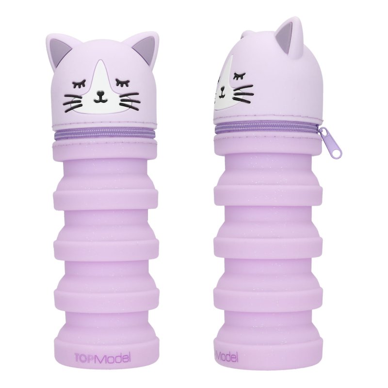 TOPModel 0413964 trousse à crayons Nylon, Polyéthylène téréphthalate (PET), Silicone, Zinc Gris, Violet