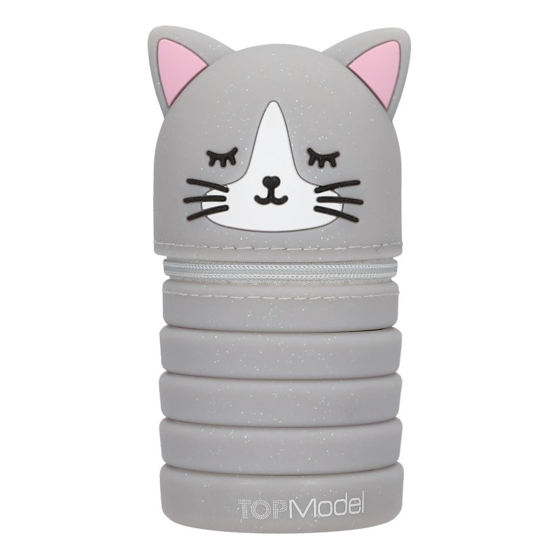 TOPModel 0413964 trousse à crayons Nylon, Polyéthylène téréphthalate (PET), Silicone, Zinc Gris, Violet