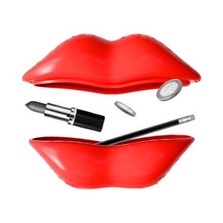 Mustard - Hot Lips Trinket - Red