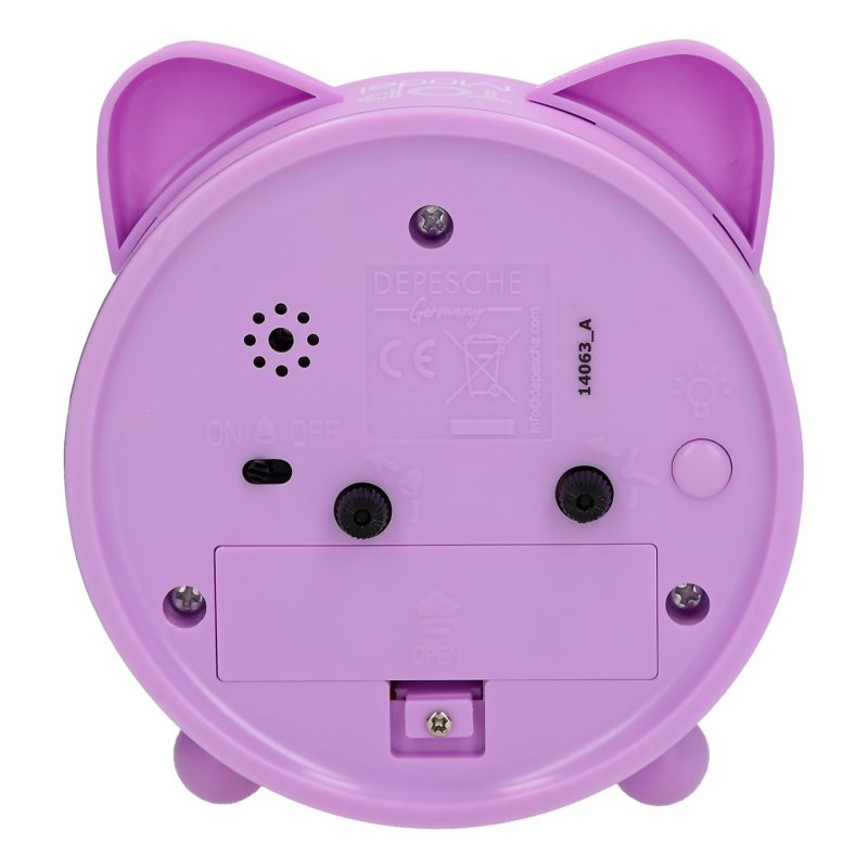 Topmodel - Alarm Clock - Blooming Kitty - Purple