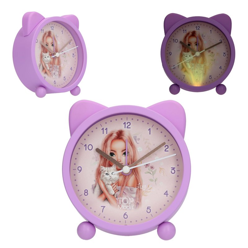 Topmodel - Alarm Clock - Blooming Kitty - Purple