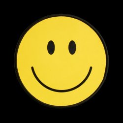 Mustard - Happy Face Mouse Mat - 24 cm x 20 cm