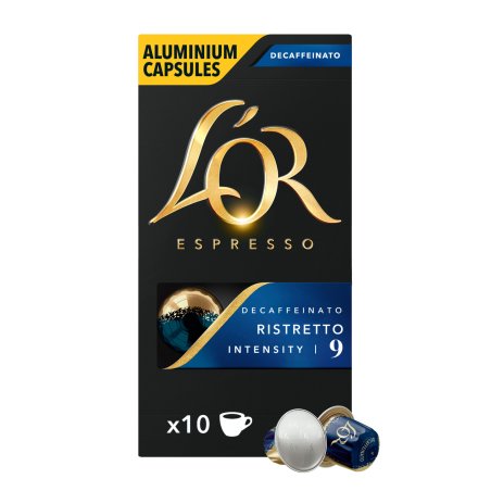 L'OR Capsules - Ristretto Decaffeinato - Coffee Capsules - 10 pcs