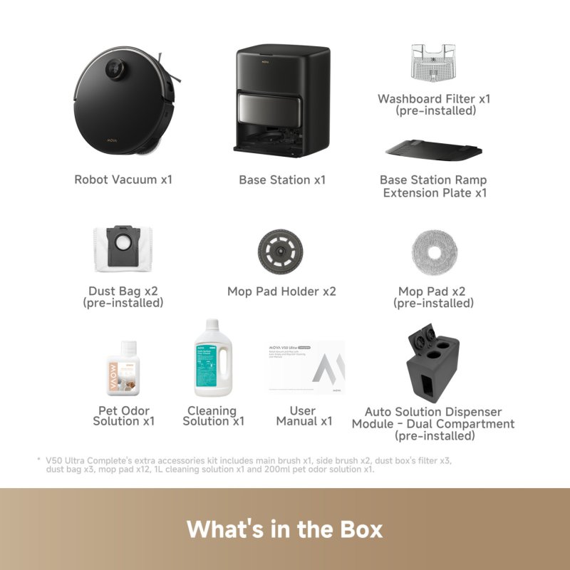 MOVA V50 Ultra Complete 0,3 L Noir