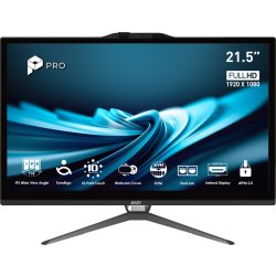 MSI Pro AP222T 14MA-613EU Intel Core™ i3 i3-14100 54.6 cm (21.5") 1920 x 1080 pixels Touchscreen All-in-One PC 8 GB