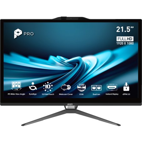 MSI Pro AP222T 14MA-613EU Intel® Core? i3 i3-14100 54,6 cm (21.5") 1920 x 1080 pixels Écran tactile PC All-in-One 8