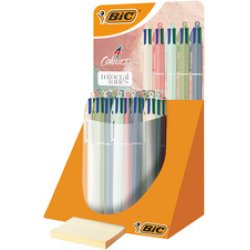 BIC Druckkugelschreiber 4 Colours Mineral Tones, Display