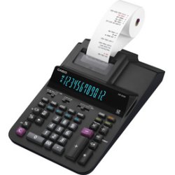 CASIO Calculatrice imprimante DR-200R-BK, noir
