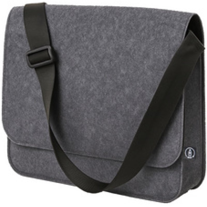 STOP Sacoche pour laptop, feutre RPET, gris foncé