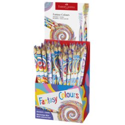 FABER-CASTELL Crayon arc-en-ciel Fantasy Colours, présentoir