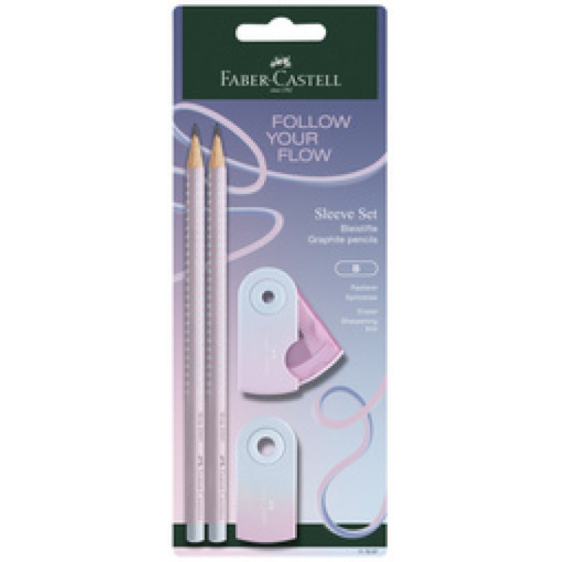 FABER-CASTELL Kit d'écriture GRIP Flow Edition, blushing sky