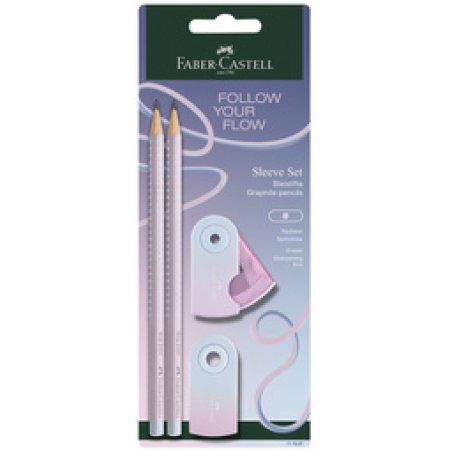 FABER-CASTELL Kit d'écriture GRIP Flow Edition, blushing sky