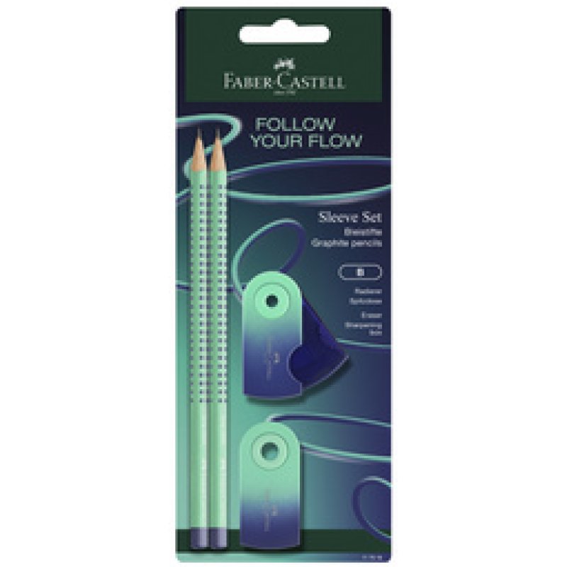 FABER-CASTELL Kit d'écriture GRIP Flow Edition, blushing sky