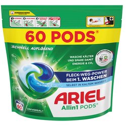 ARIEL Lessive capsules All-in-1 Universal , 60 lavages