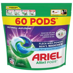 ARIEL Lessive capsules All-in-1 Color , 60 lavages