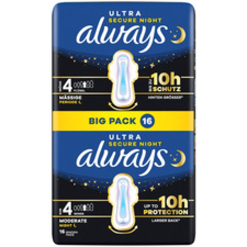 always Serviette hygiénique Ultra Day, Secure Night, BigPack