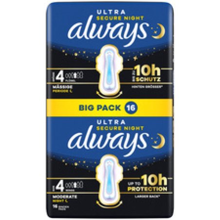 always Serviette hygiénique Ultra Day, Secure Night, BigPack