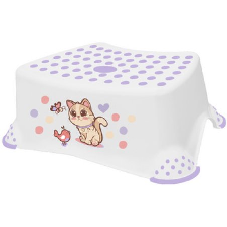 keeeper kids Marchepied "tomek cats", blanc