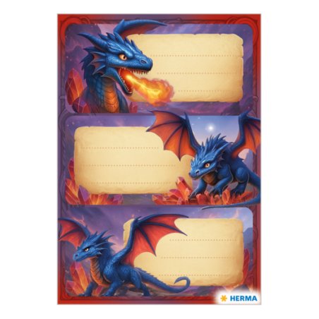 HERMA Étiquettes pour livres VARIO "Dragons", 76 x 35 mm