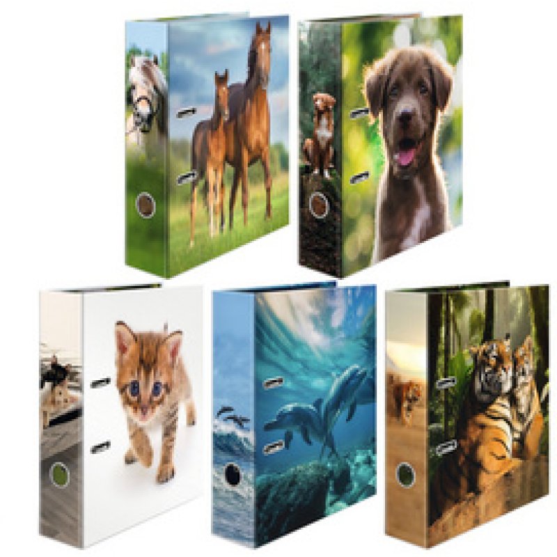 HERMA Classeur à motif "Animaux préférés", assortiment