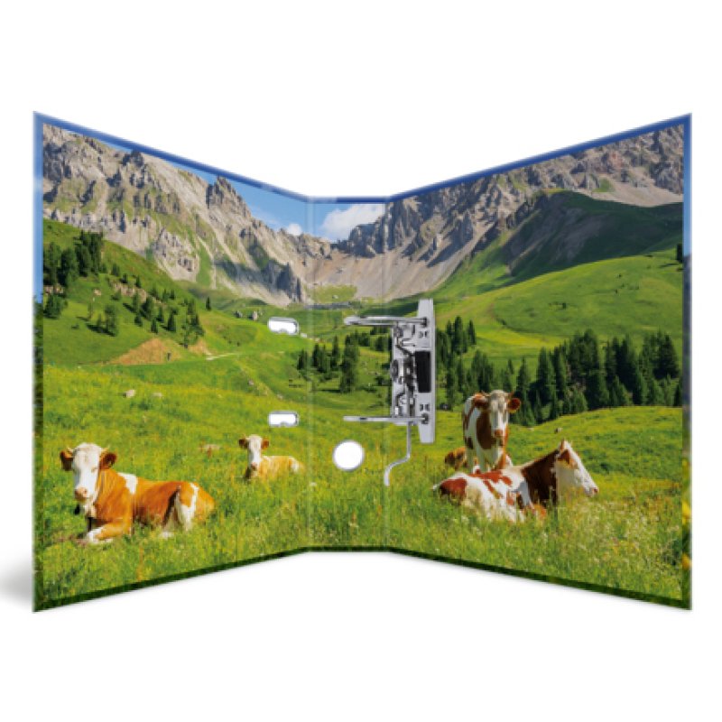 HERMA Classeur à motif "Vache d'alpages", A4