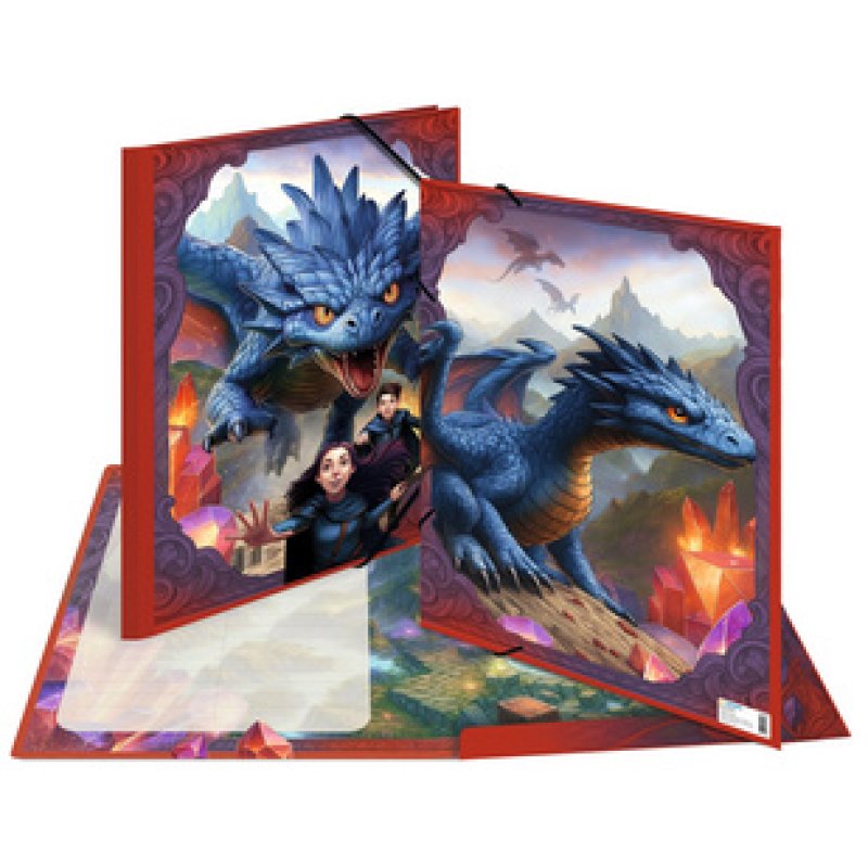 HERMA Chemise à élastique "Dragons", carton, A3