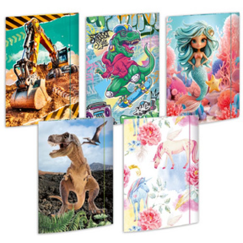 RNK Verlag Carton à dessin "Tendance", A3 - assortiment