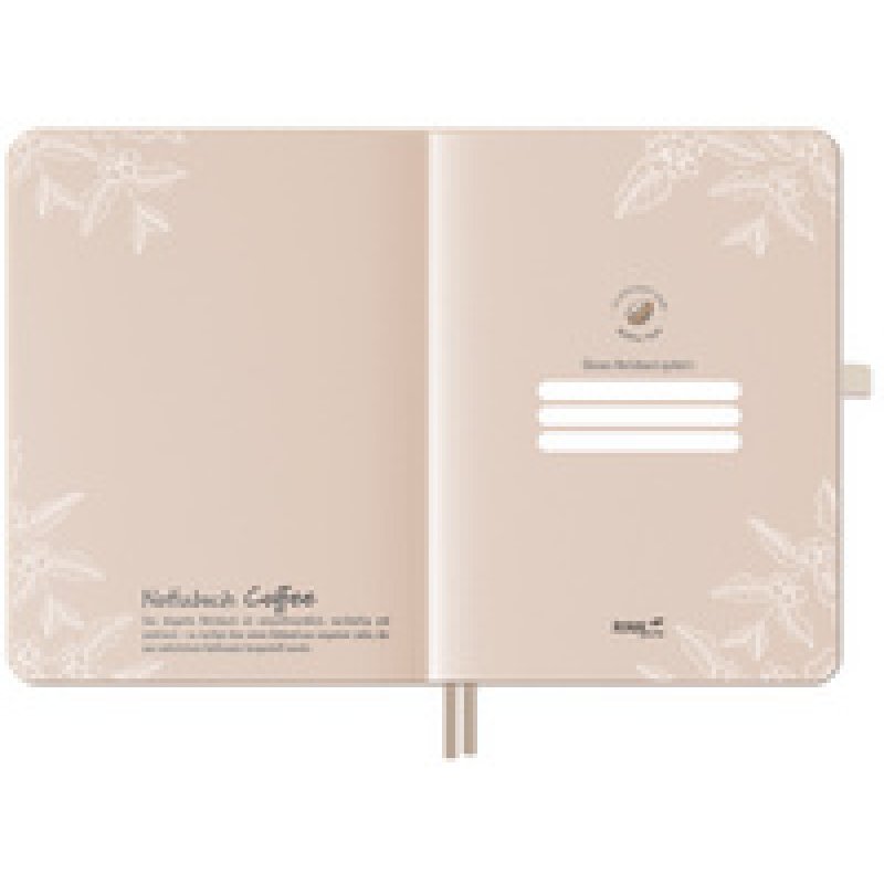 RNK Verlag Cahier Vegan "Coffee", quadrillé, A5