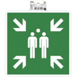 EXACOMPTA Panneau de signalisation "Point de rassemblement"