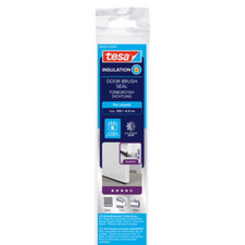 tesa INSULATION Bas de porte, 43 mm x 1 m, transparent