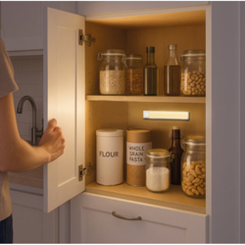 LogiLink Lampe sous-meuble LED, 200 mm, capteur de mouvement